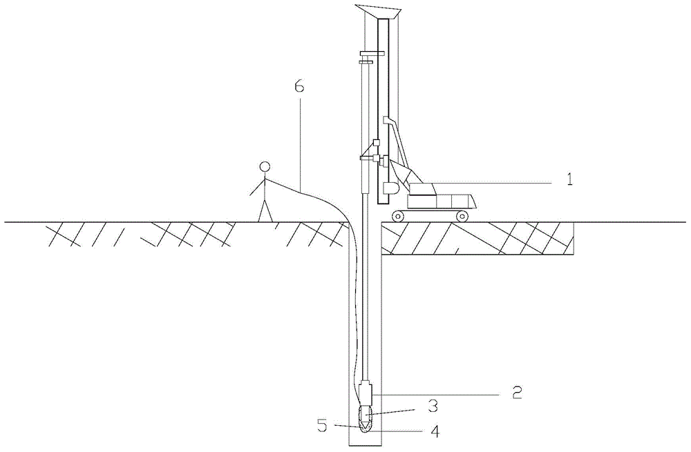 Soft foundation pore pressure meter embedding method