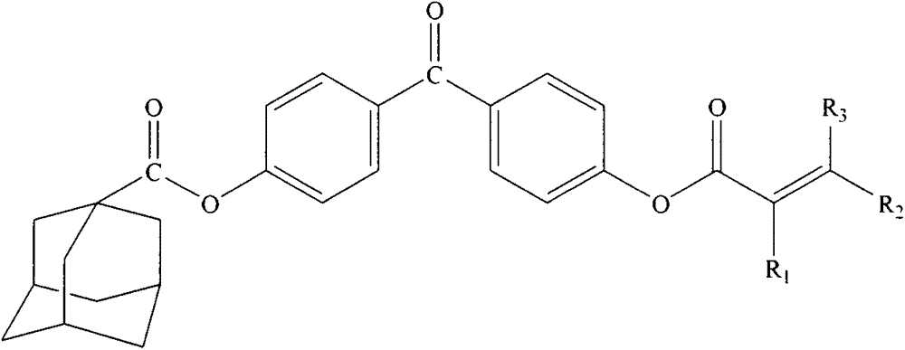 Preparation method of auto-polymerizable nonsaturated ester with adamantane structure