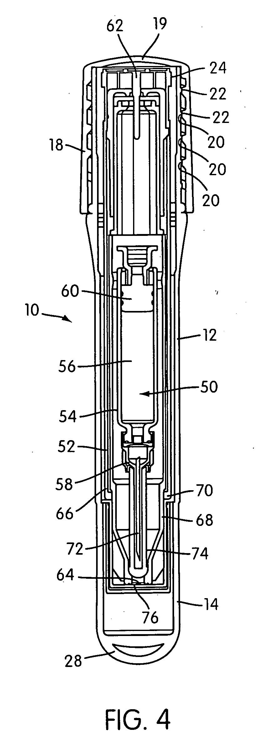 Container for medicament automatic injector and automatic injector adapted therefor