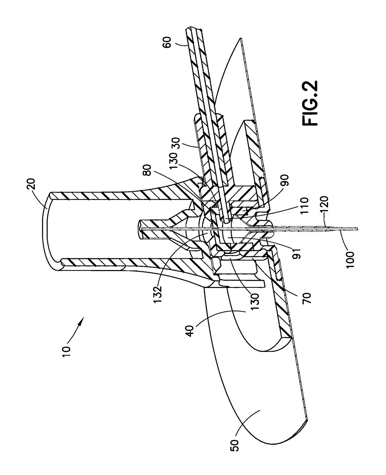 Subcutaneous infusion set with side port fluid connector