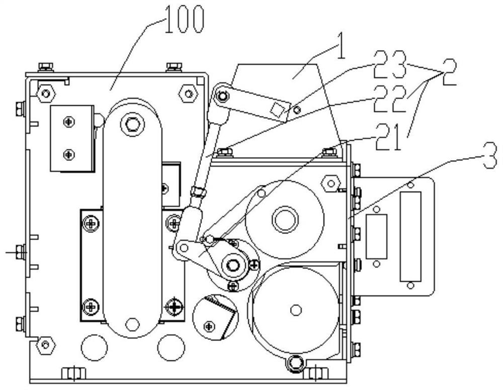 Counting driving device and three-position switch operating mechanism