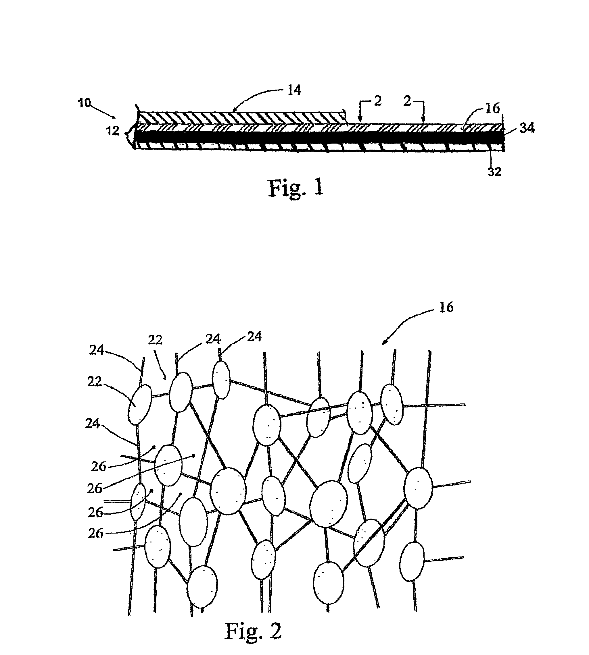 Membrane composite structure and method of production