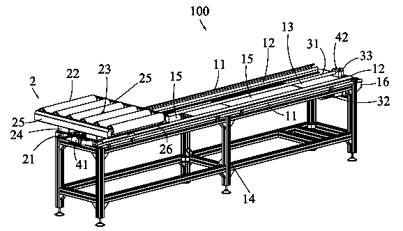 Conveying device on automated production line