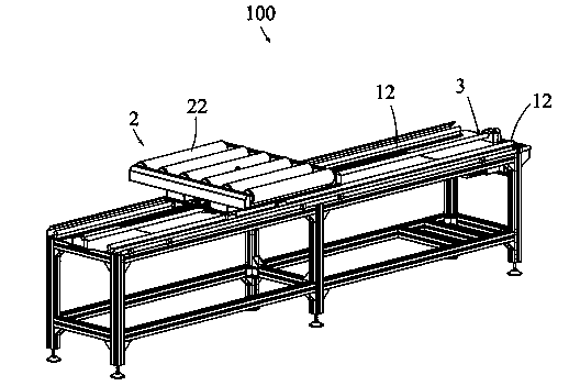 Conveying device on automated production line