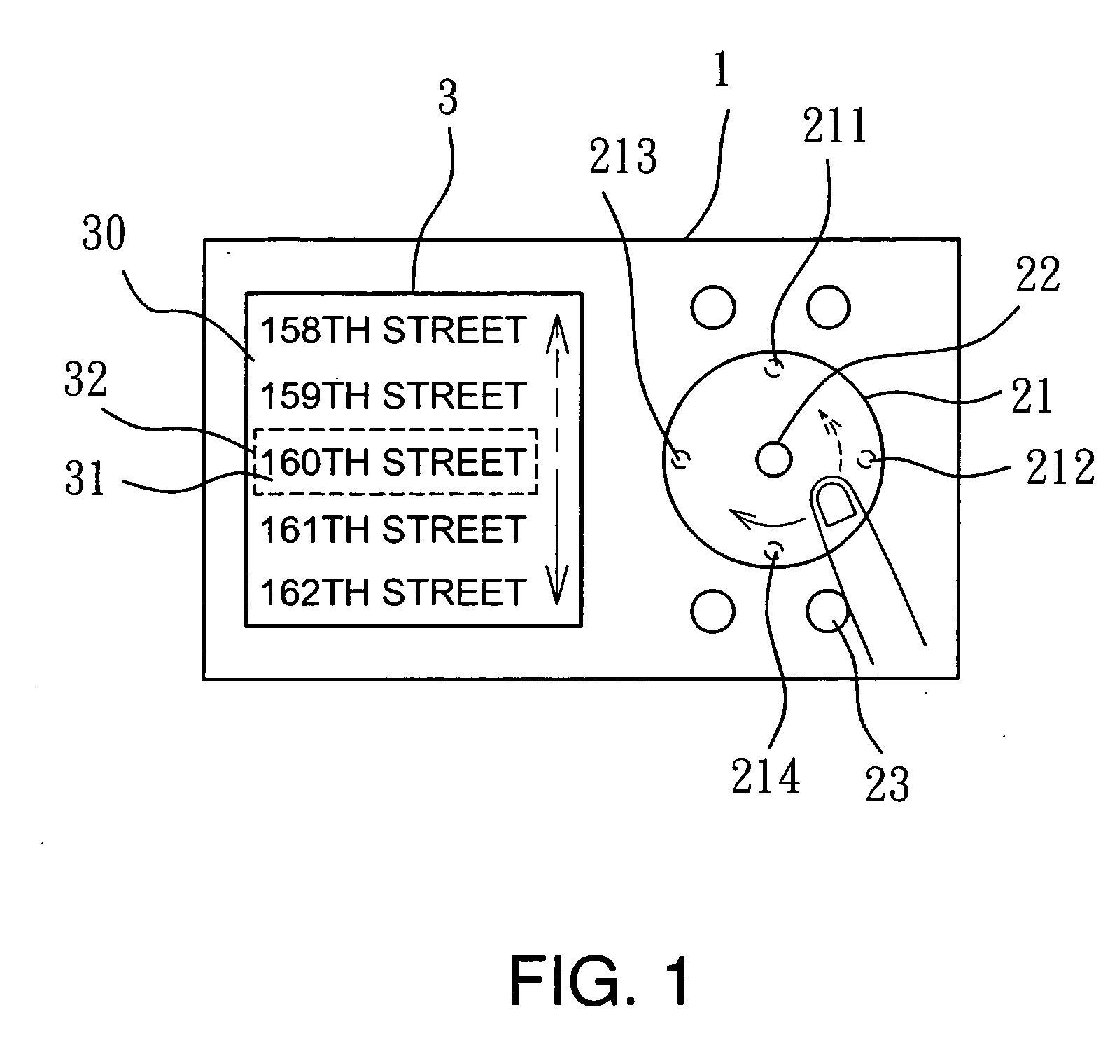 Single-handed operating navigation apparatus