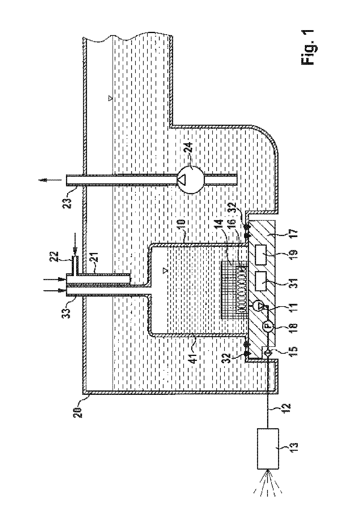 Container assembly for a motor vehicle