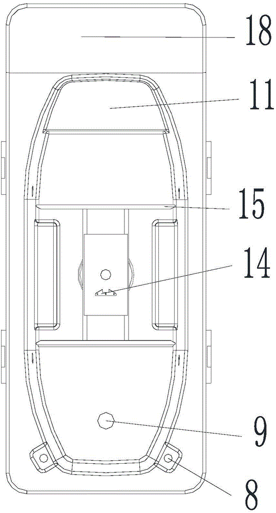 Lift type massage bathtub structure for disabled old people and method for applying lift type massage bathtub structure