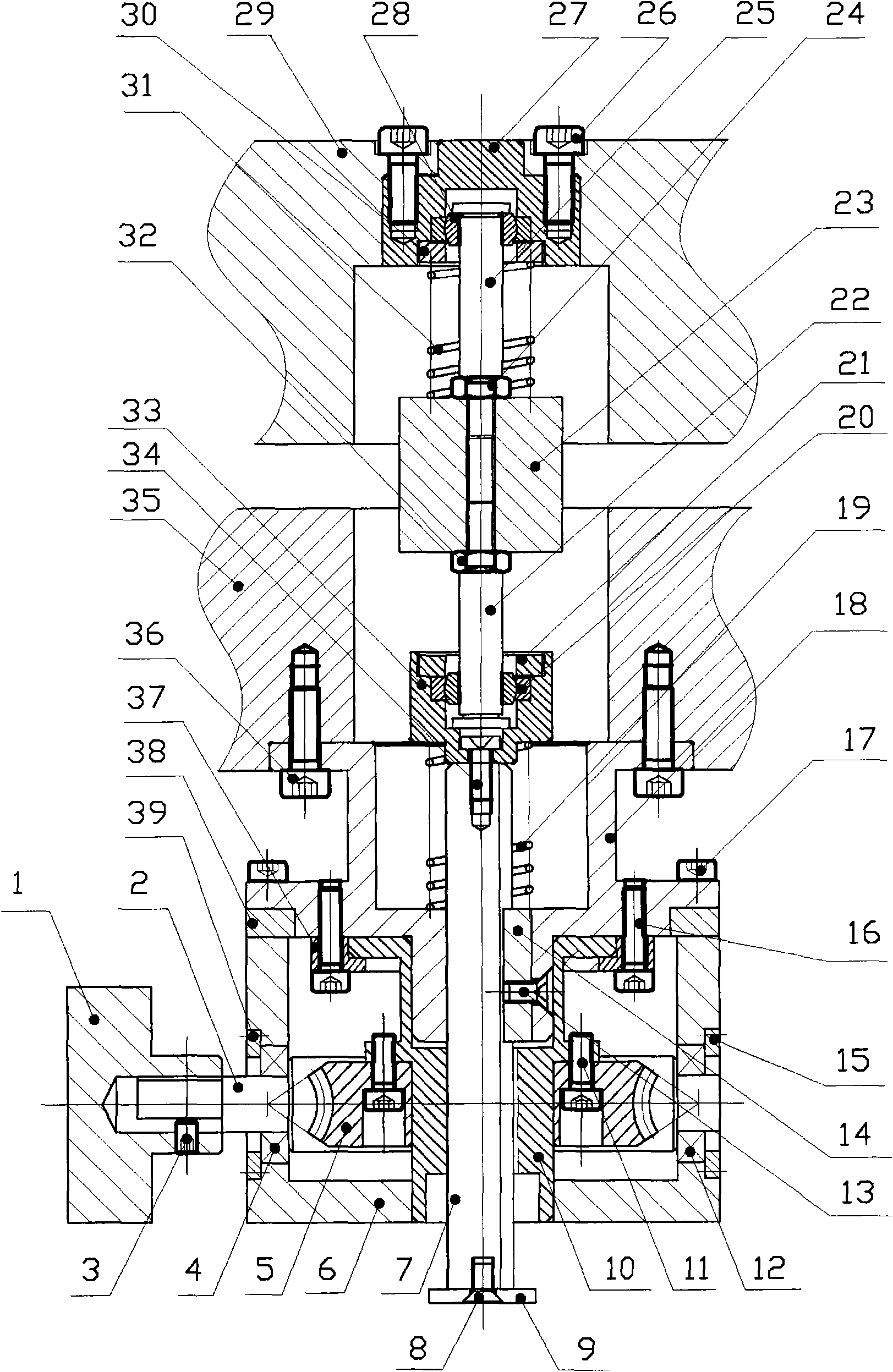 Combined type transmission variable-angle micrometric displacement regulation device