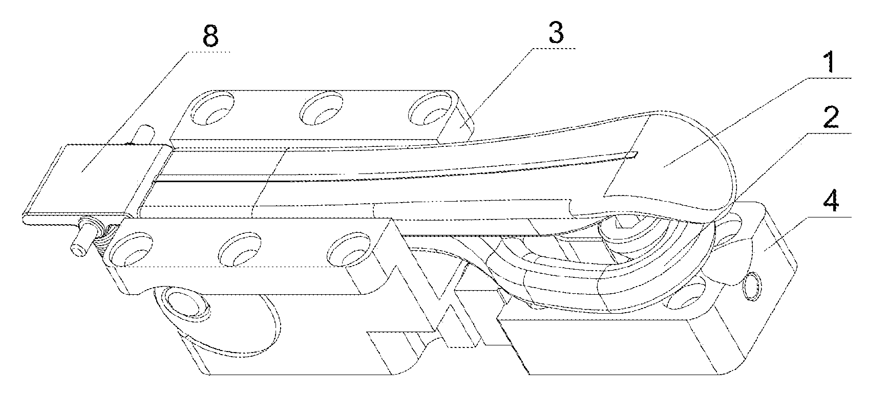 Locking connection device, LED box and LED display screen