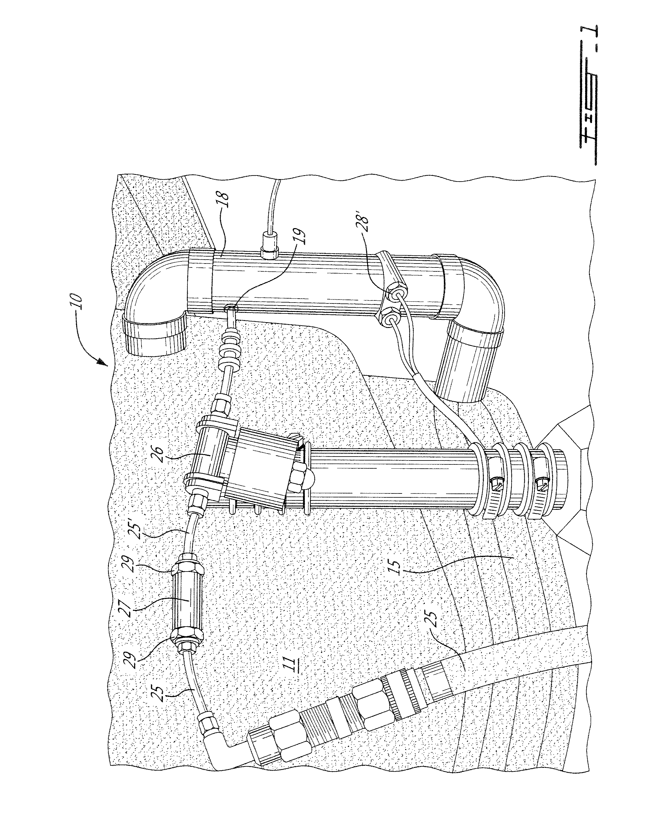 Air injection system for a hydro-massaging bath