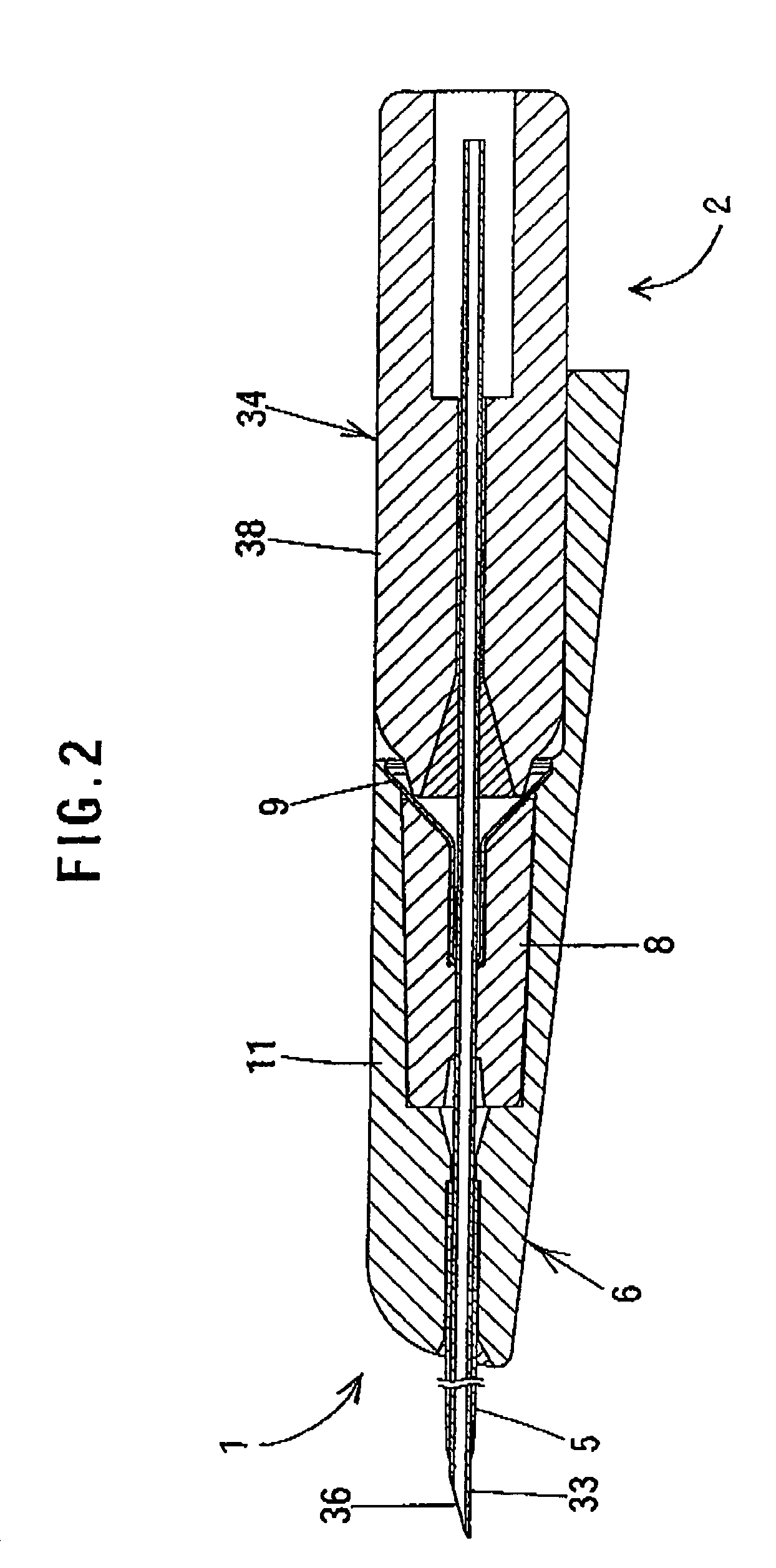 Indwelling catheter set