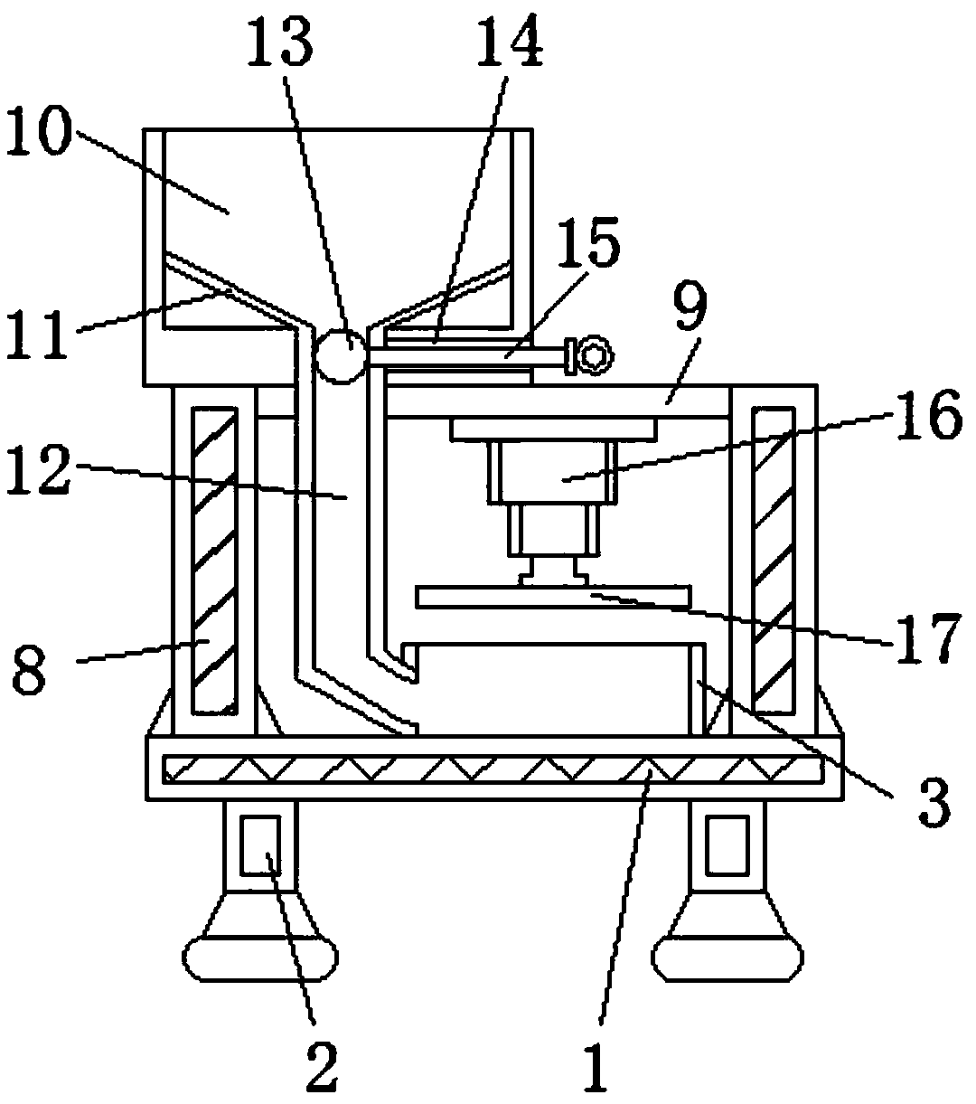 Slag briquetting device for waste incineration