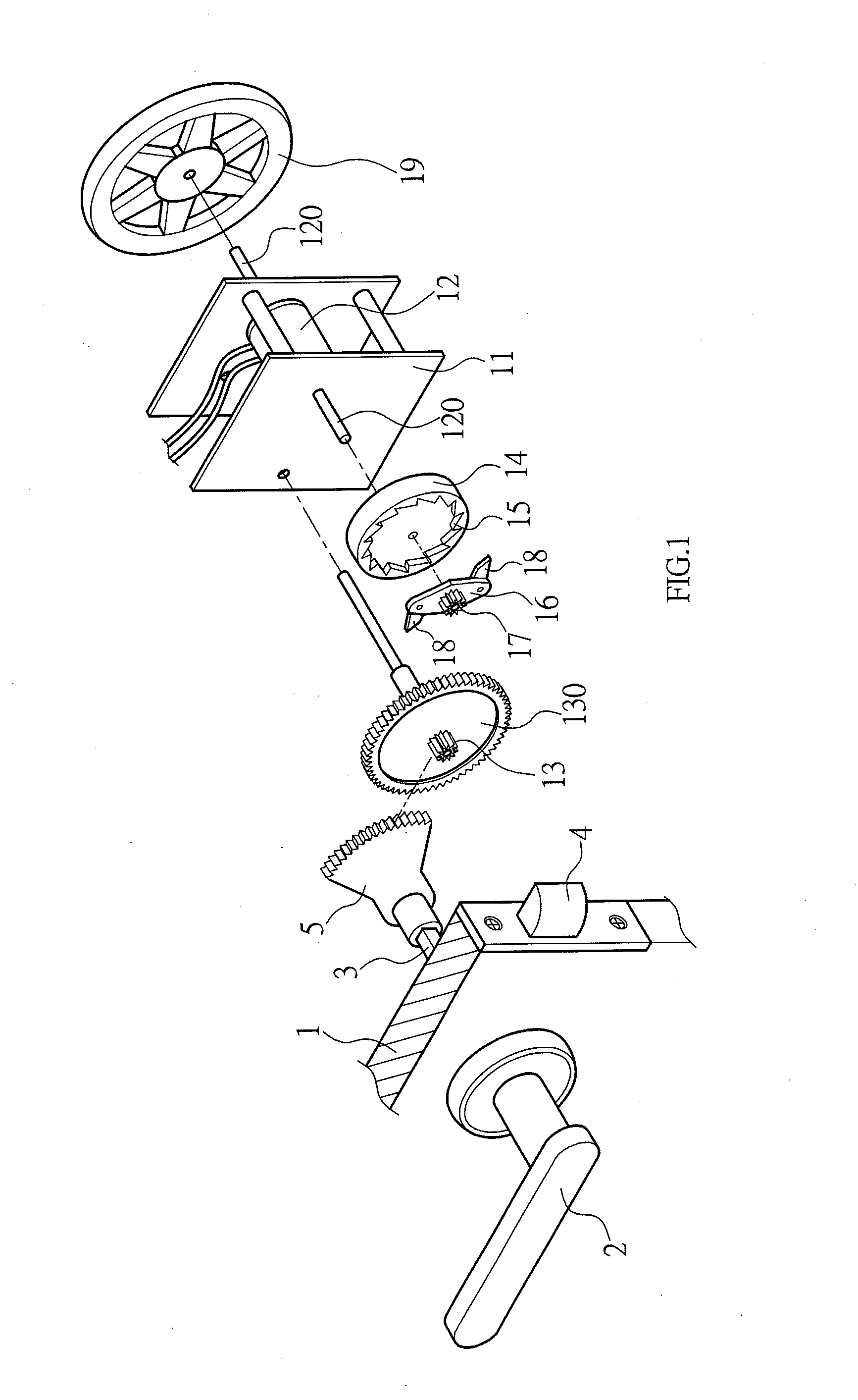 Power supply device for door handle