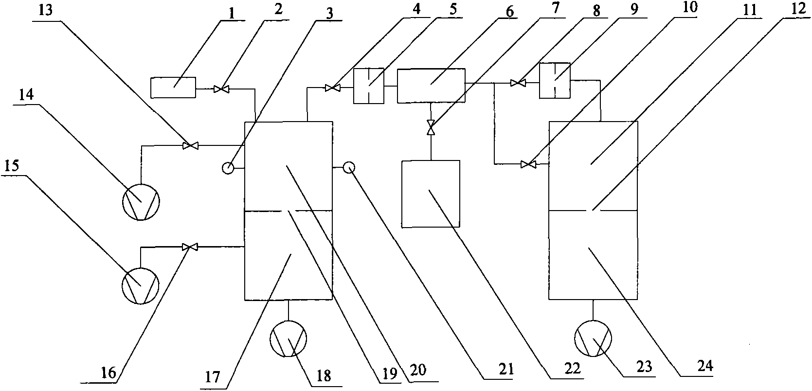 Device and method for calibrating flow-dividing vacuum leaking hole