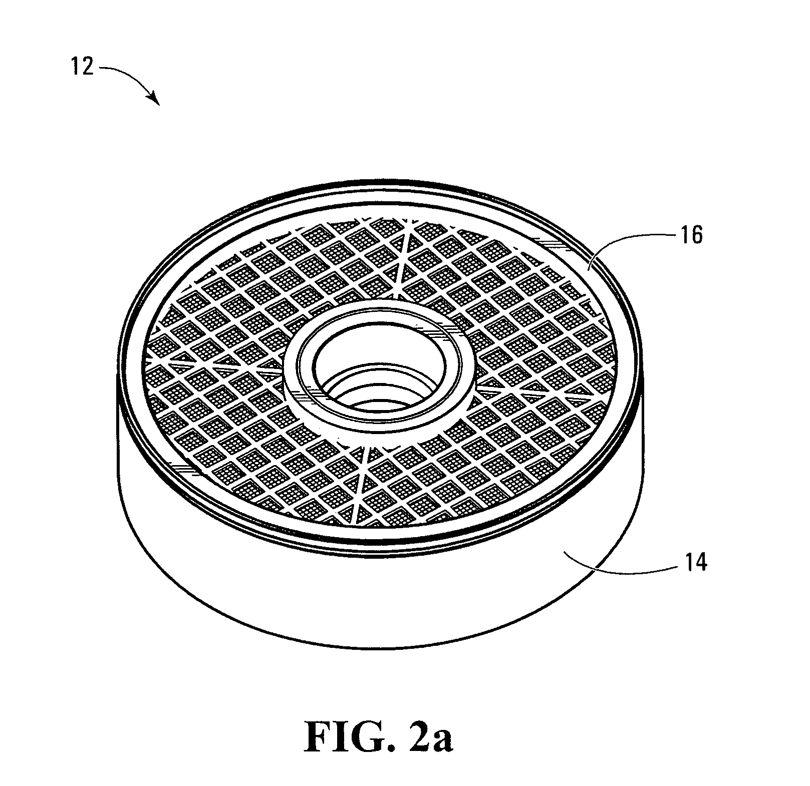 Desiccant cup with integral filter