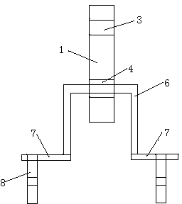 Lock catch of needle clamp