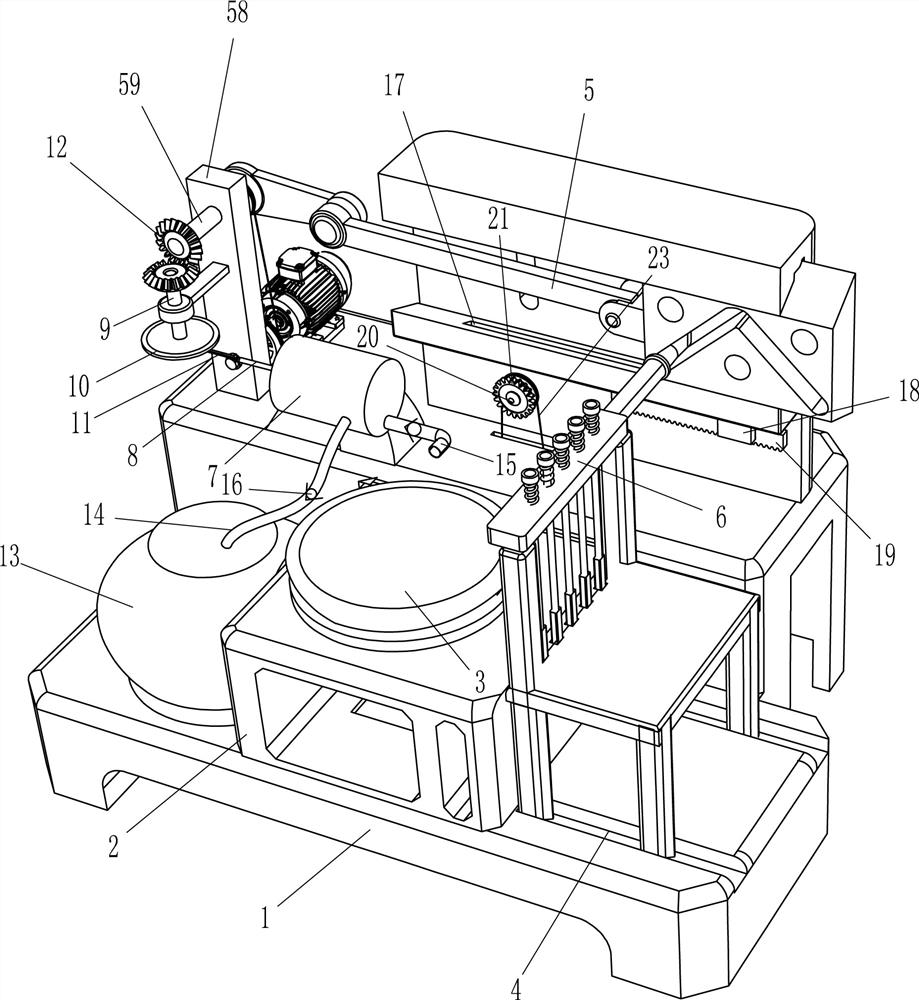 A wooden chair installation hole gluing equipment