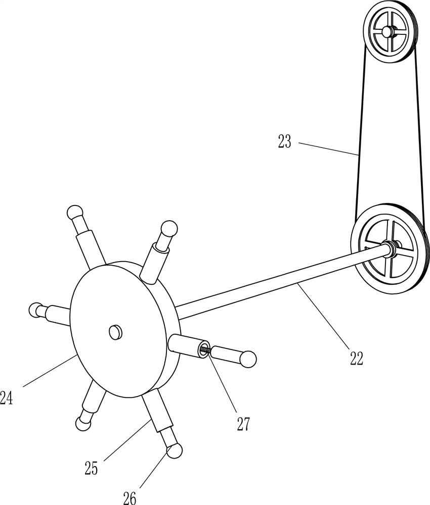 A wooden chair installation hole gluing equipment