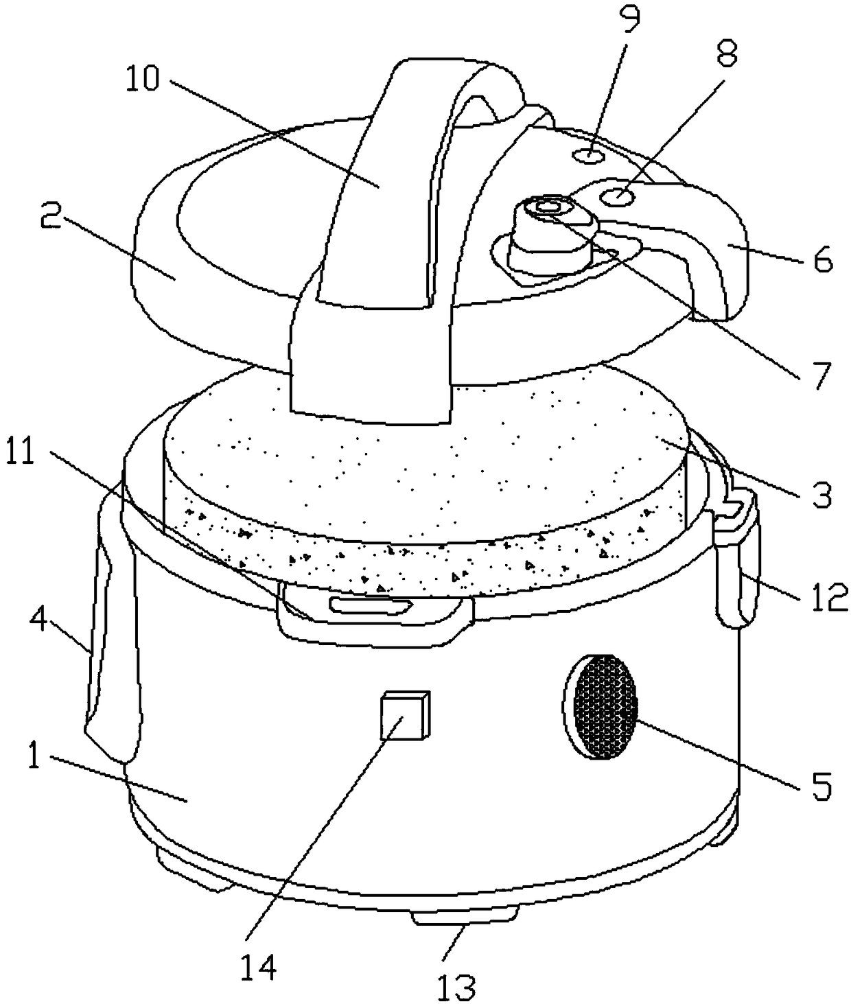 Diffuse reflection type intelligent electric pressure cooker