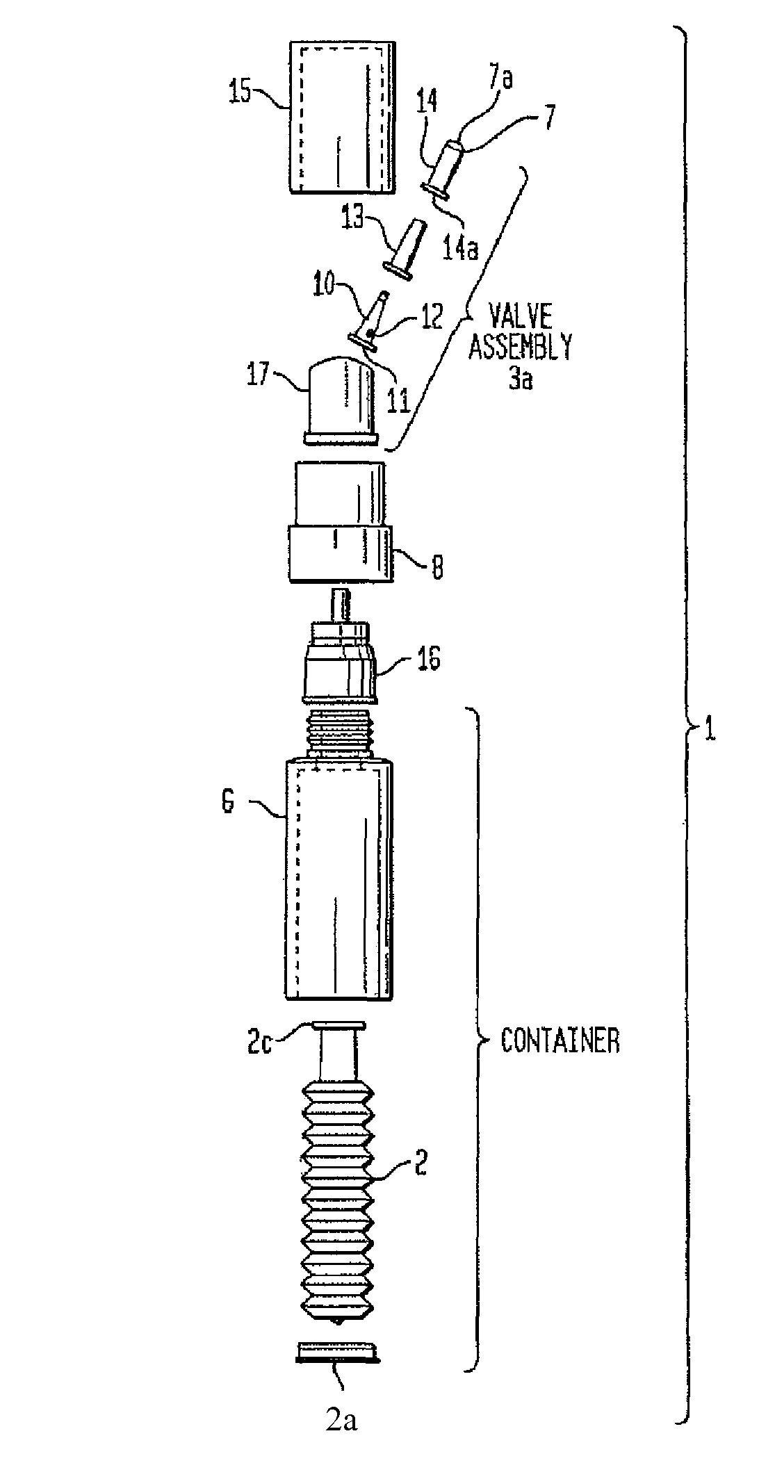 Metered drop push button dispenser system