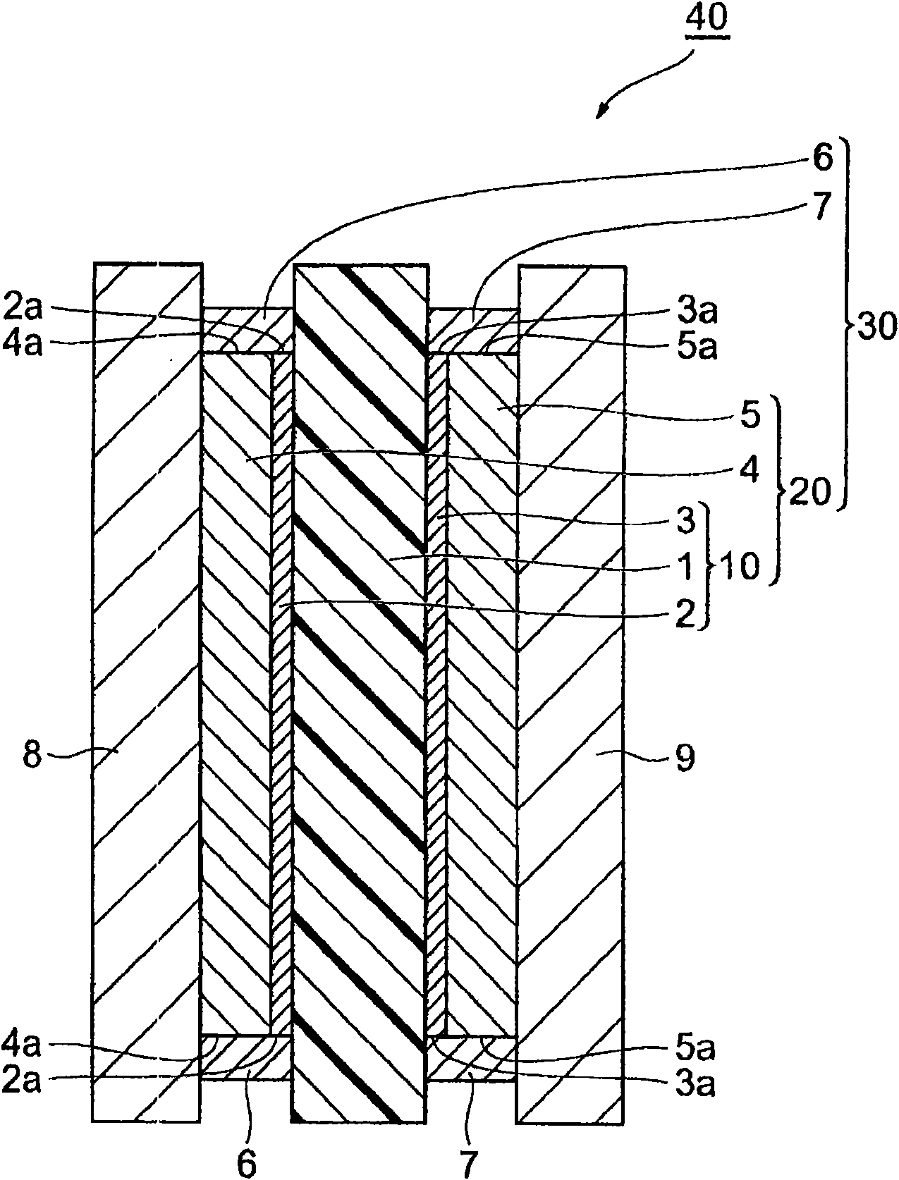 Assembly of membrane, electrode, gas diffusion layer and gasket, method for producing the same, and solid polymer fuel cell