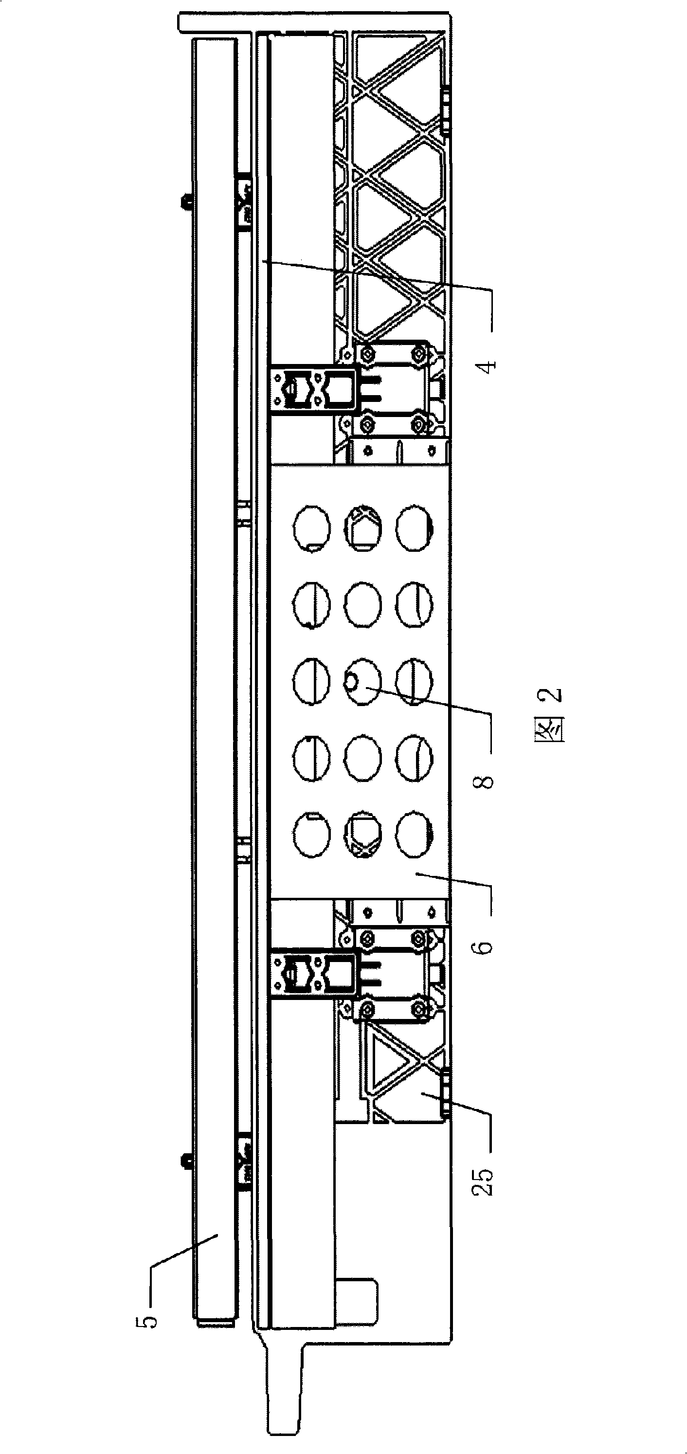 Pushing-lifting mechanism of automatic mahjong-playing machine