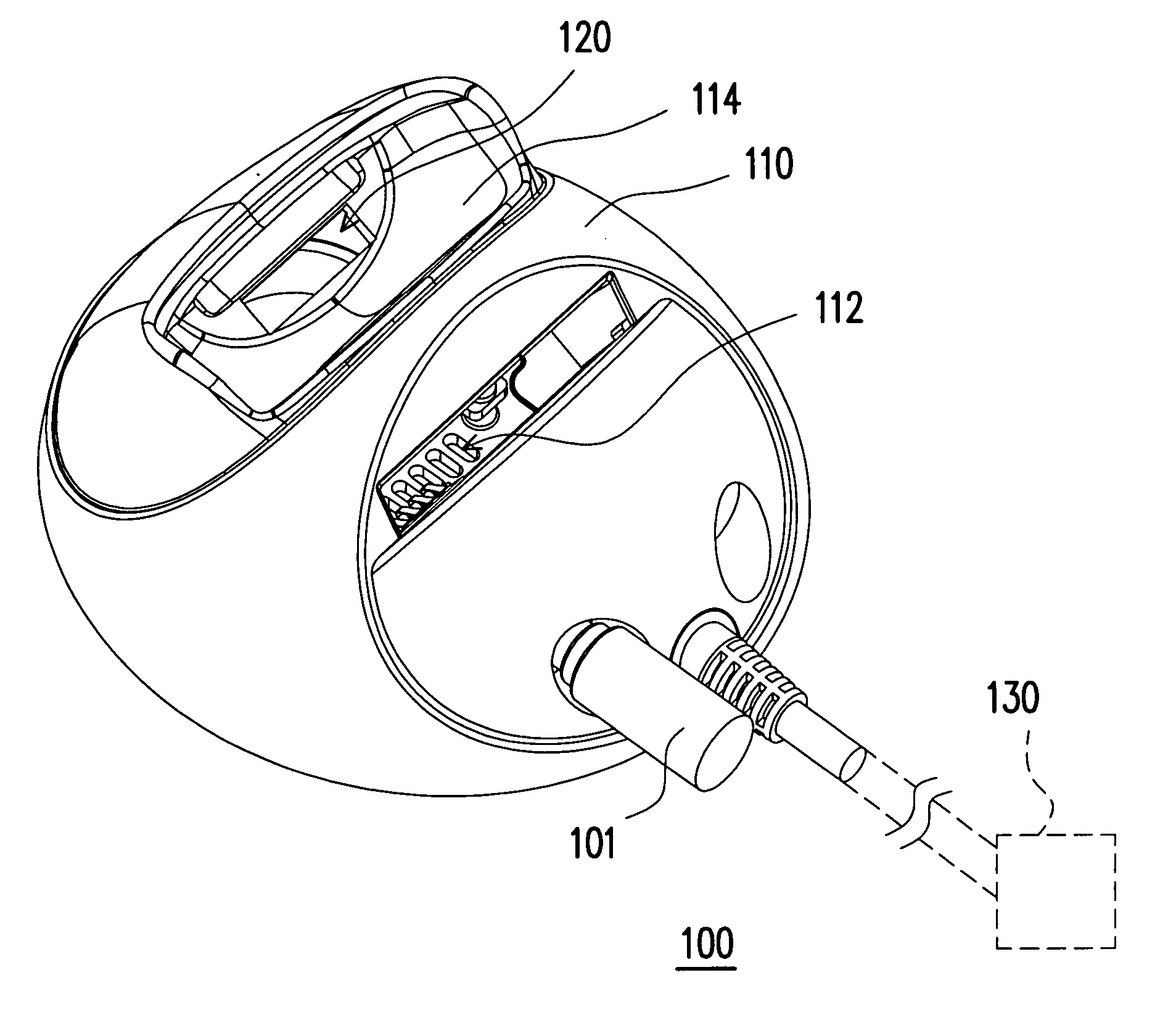 Handheld electronic device cradle with enhanced heat-dissipating capability