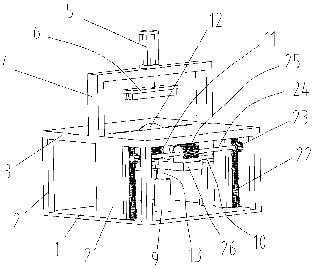 Corner cutting equipment for air conditioner filter