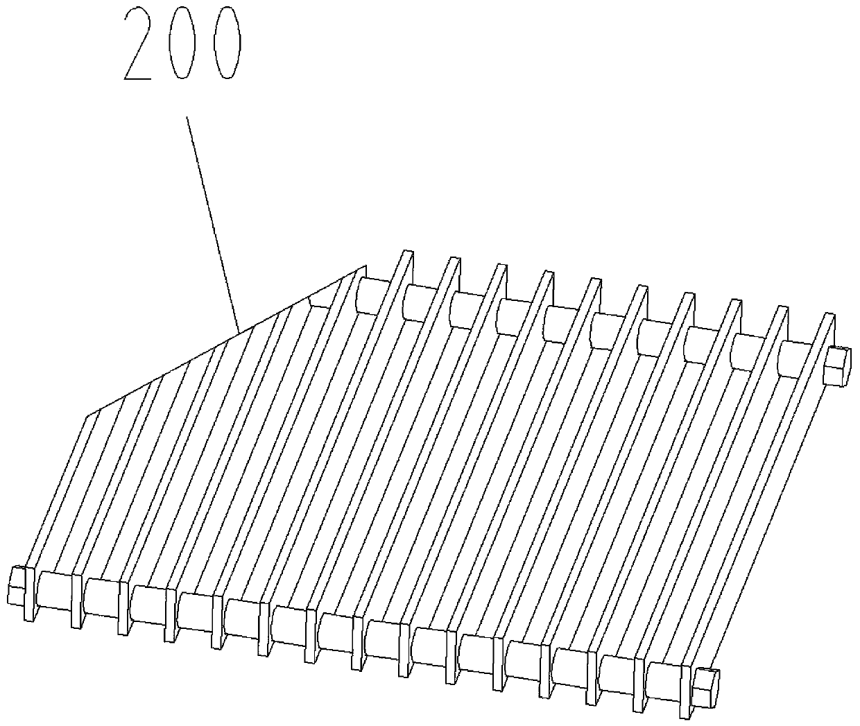 Corner cutting equipment for air conditioner filter