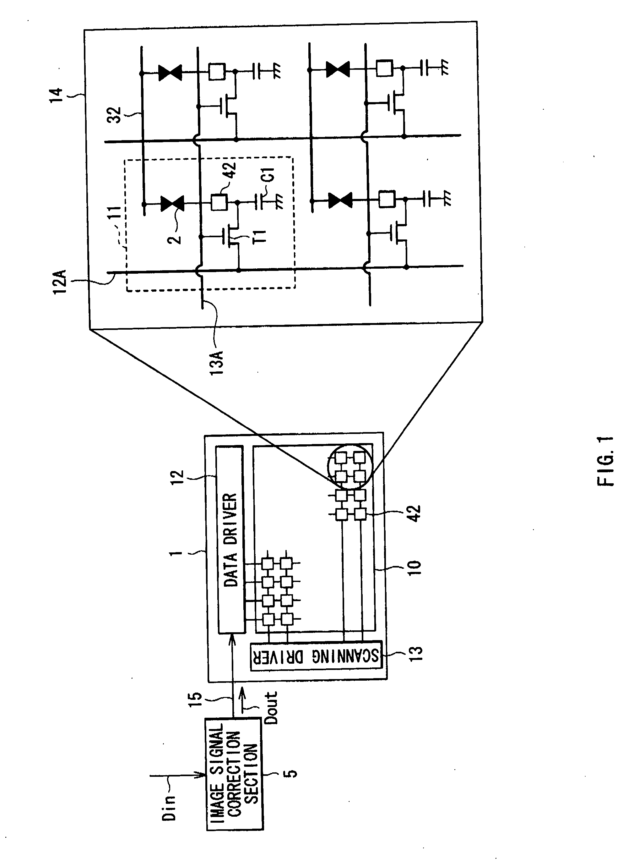 Liquid crystal display device, liquid crystal display and method of driving liquid crystal display device