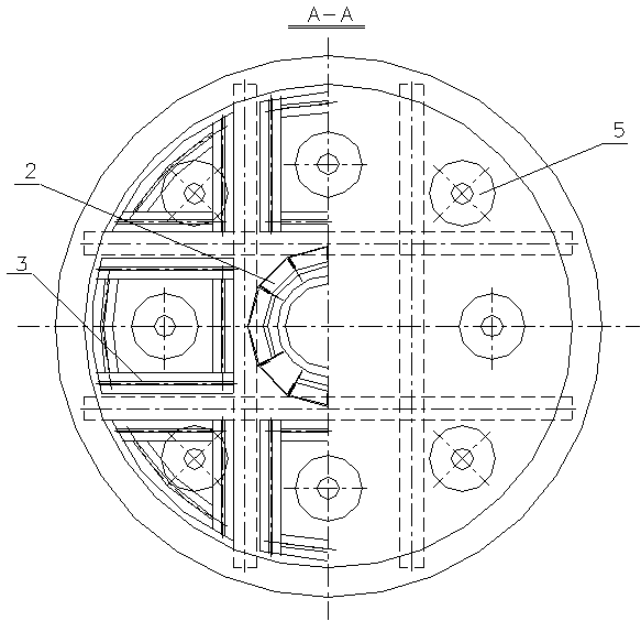 Multi-pipe discharge device of sinter shaft kiln waste heat recovery system