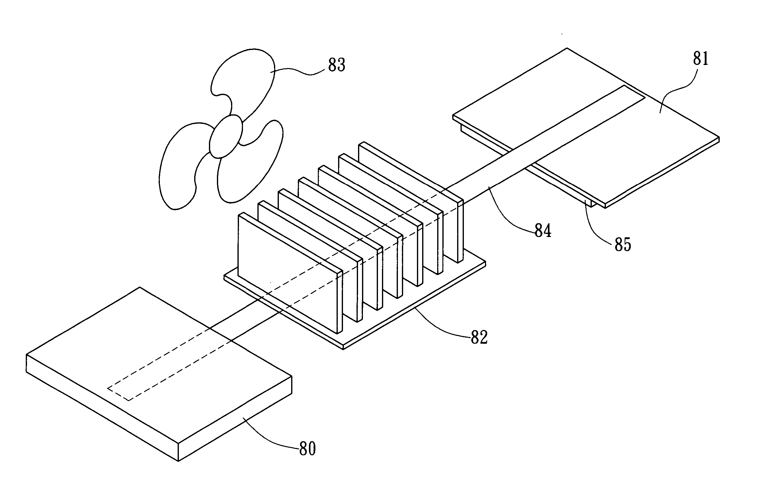 Thermal module with heat reservoir and method of applying the same on electronic products