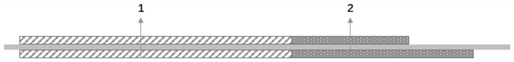 Roll core used for wound lithium ion battery and capable of reducing internal temperature rise