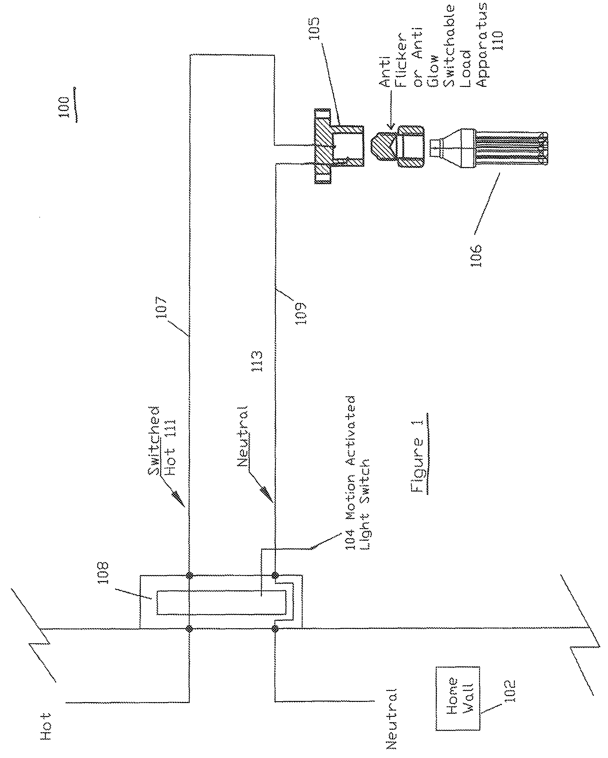 Anti-flicker apparatus for motion detector