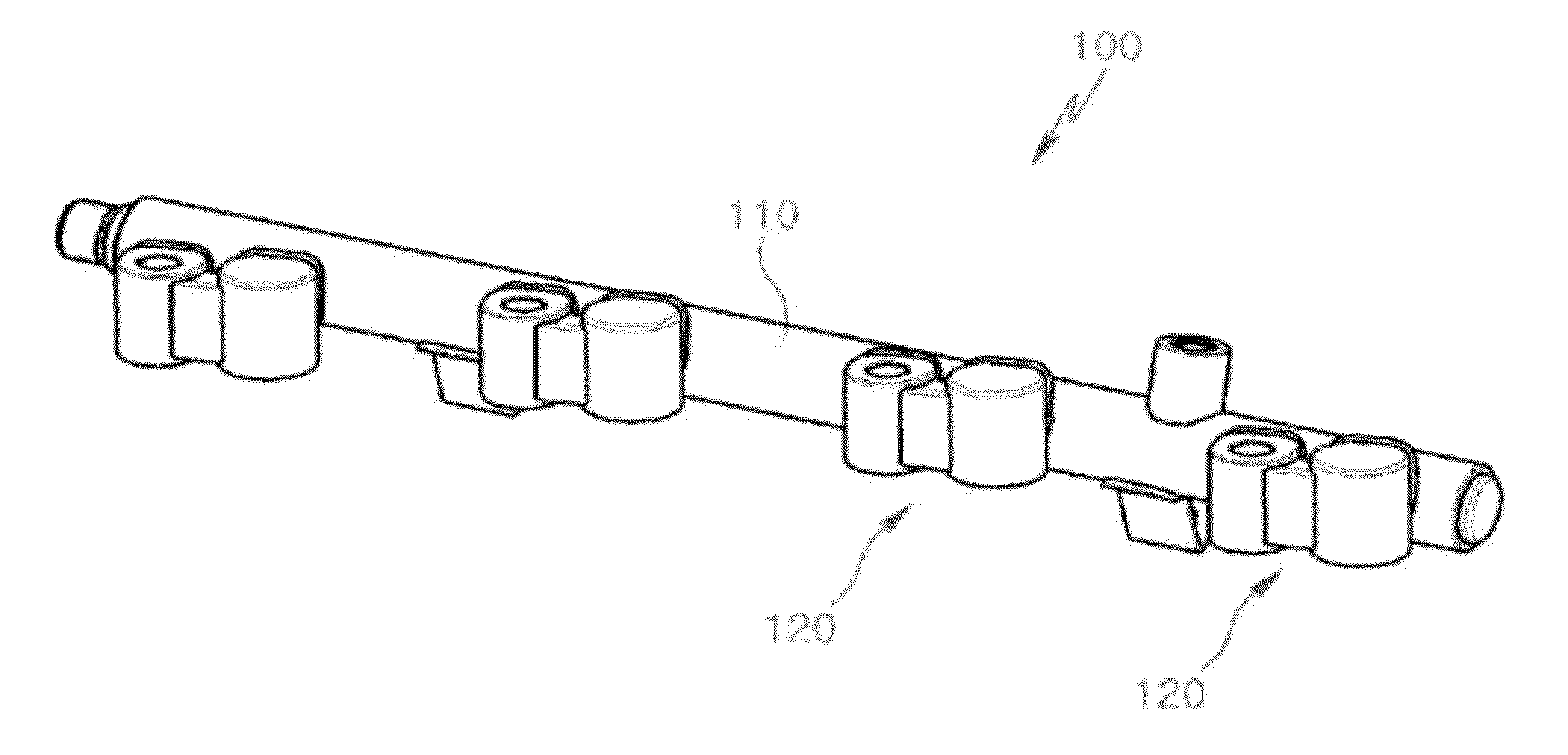 Mounting structure for a direct injection fuel rail