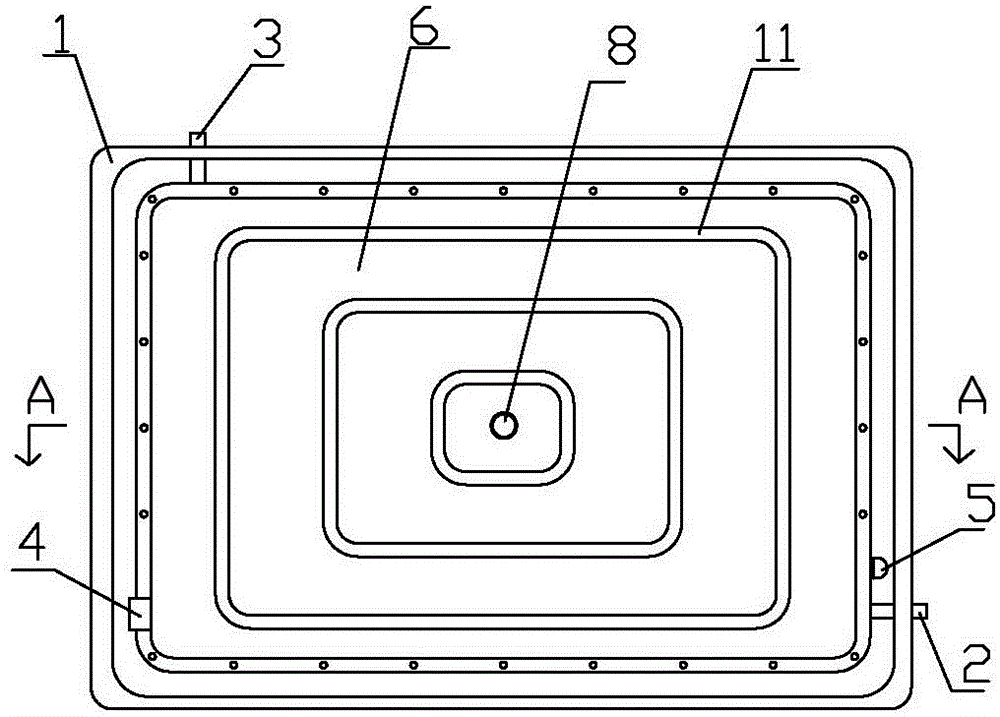 Heat absorption and heat storage integrated water heater with square inner container