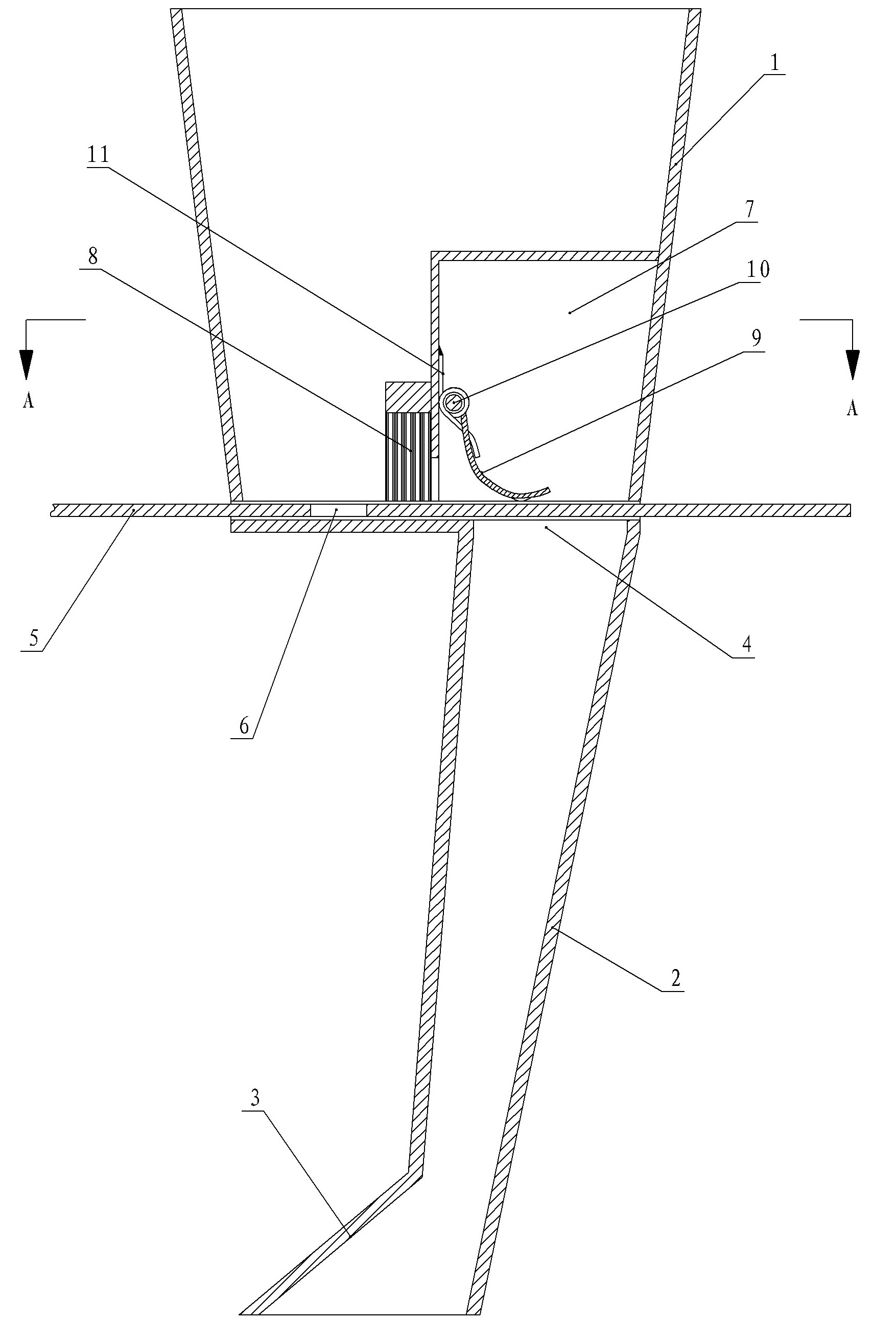 Dislocation type corn planting method and reciprocating flashboard type seed and fertilizer sowing machine