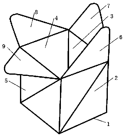 Corrugated paper packing box