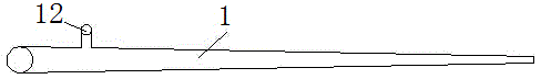 Bus positioning hole angle deviation detection apparatus