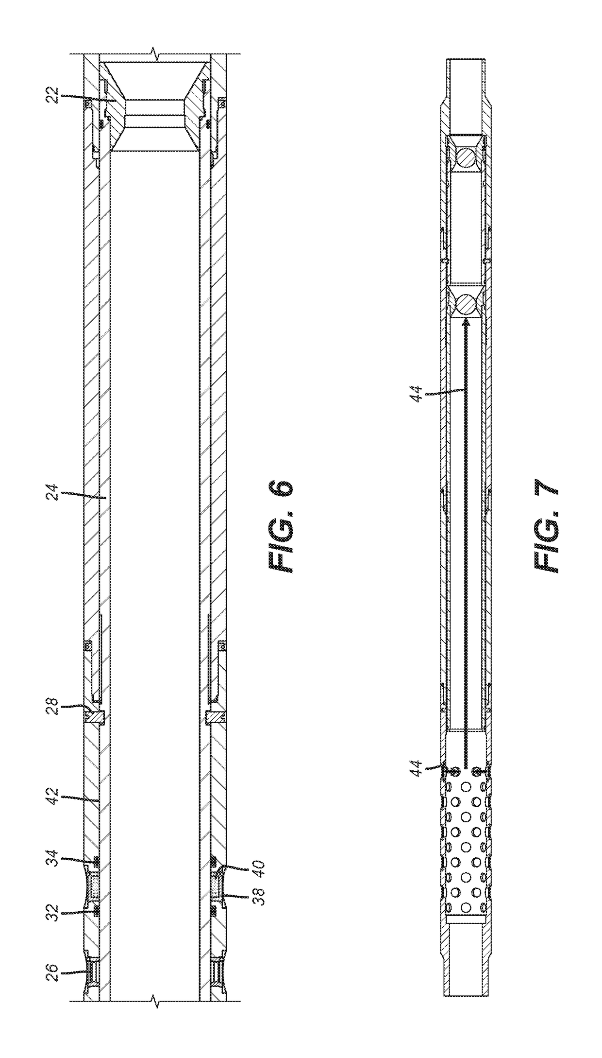 Sliding Sleeve Valve with Degradable Component Responsive to Material Released with Operation of the Sliding Sleeve