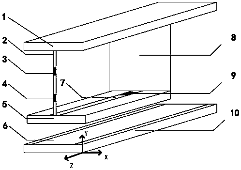 Three-dimensional novel band absorption type broadband frequency selection structure