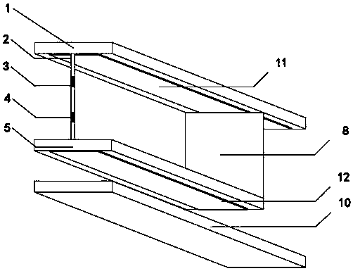 Three-dimensional novel band absorption type broadband frequency selection structure