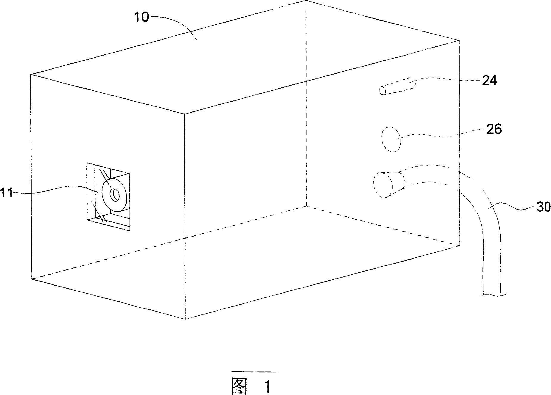 Small photographic device with high electromagnetic tolorance for testing electromagnetic compatibility