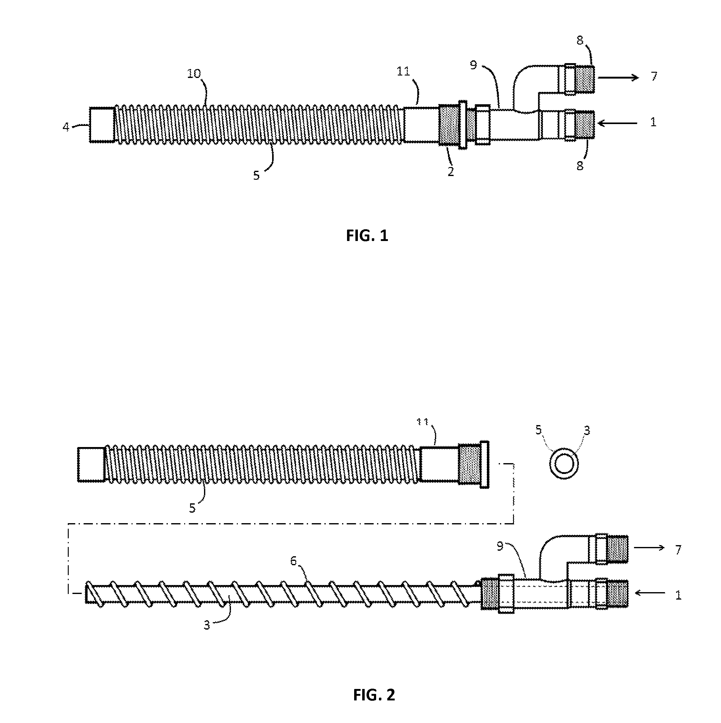 Screw-in heat exchanging element for water heaters