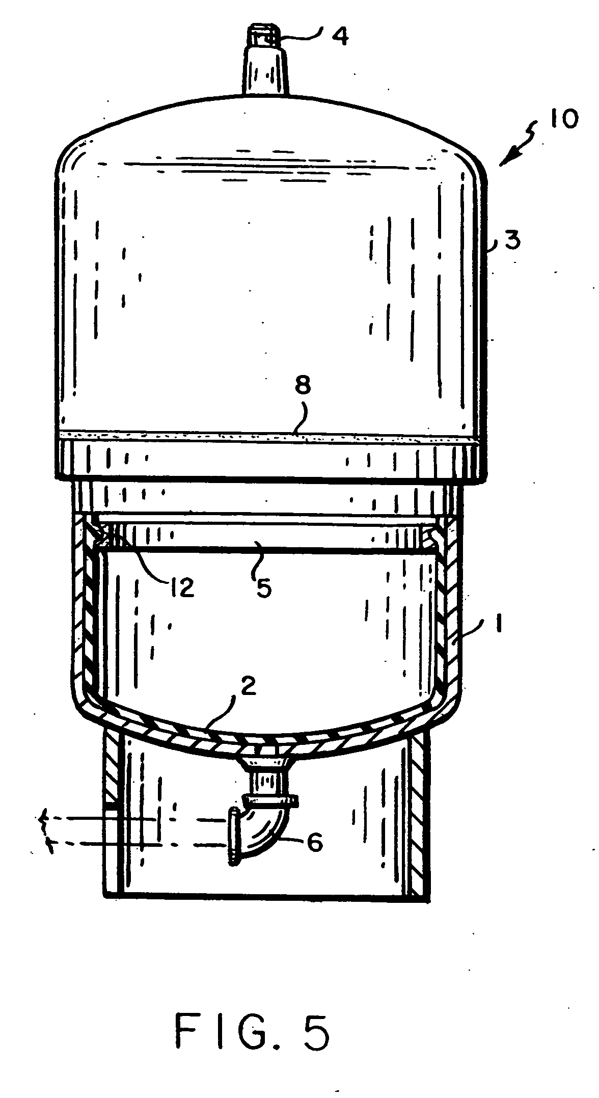 Mobile prepressurized diaphragm type fluid storage tank