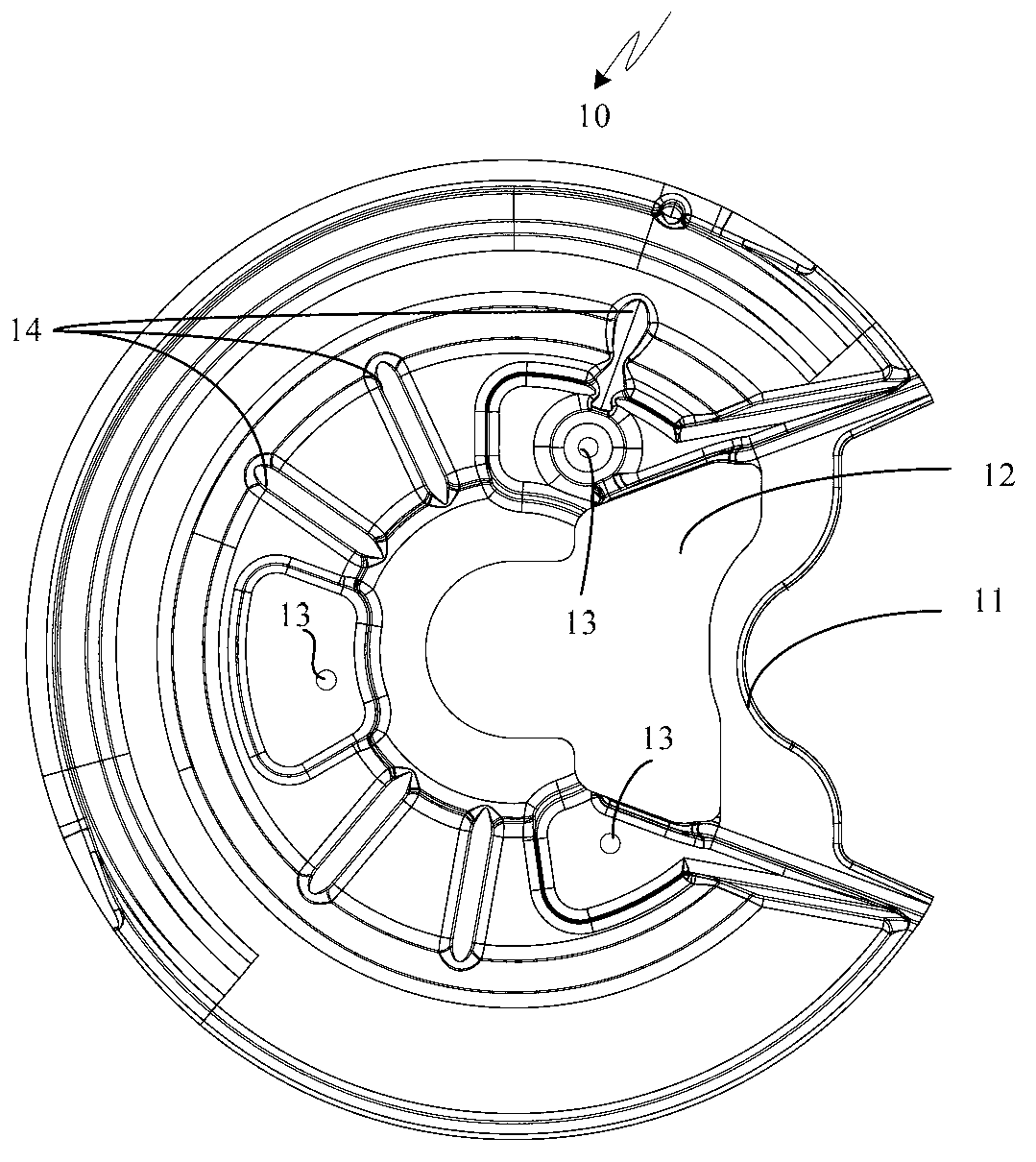 Magnesium alloy cold pressing automobile fender and forming process thereof