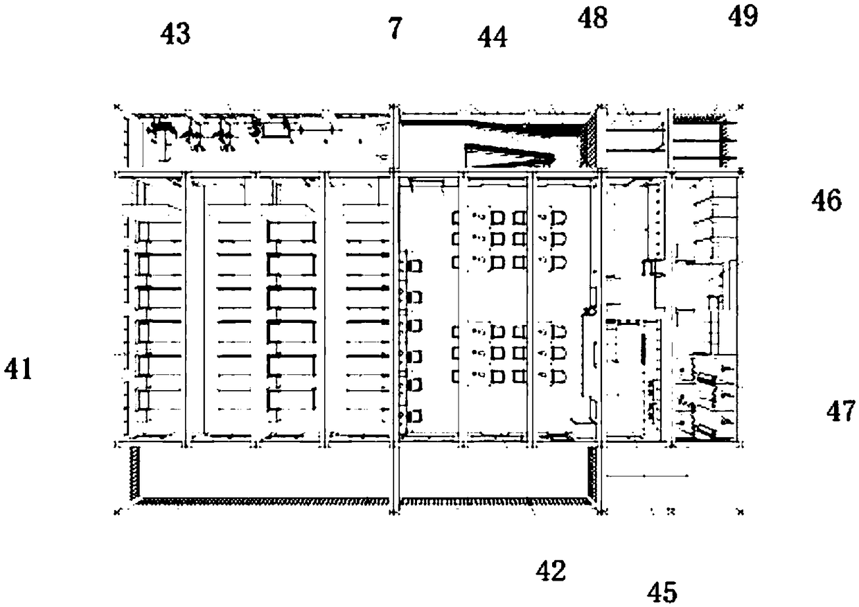 Movable modular fire-fighting on-duty guarantee equipment