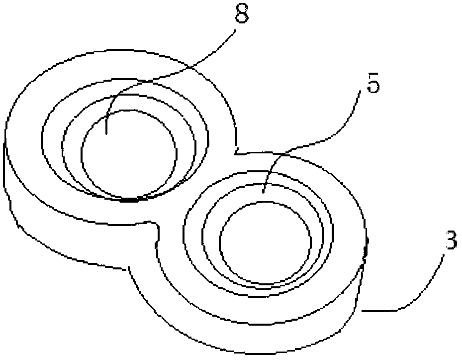 Combined cover, double-valve vertical infusion bag and manufacturing method thereof