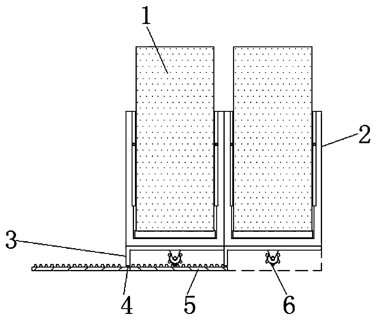 Combined case auxiliary support for super computer