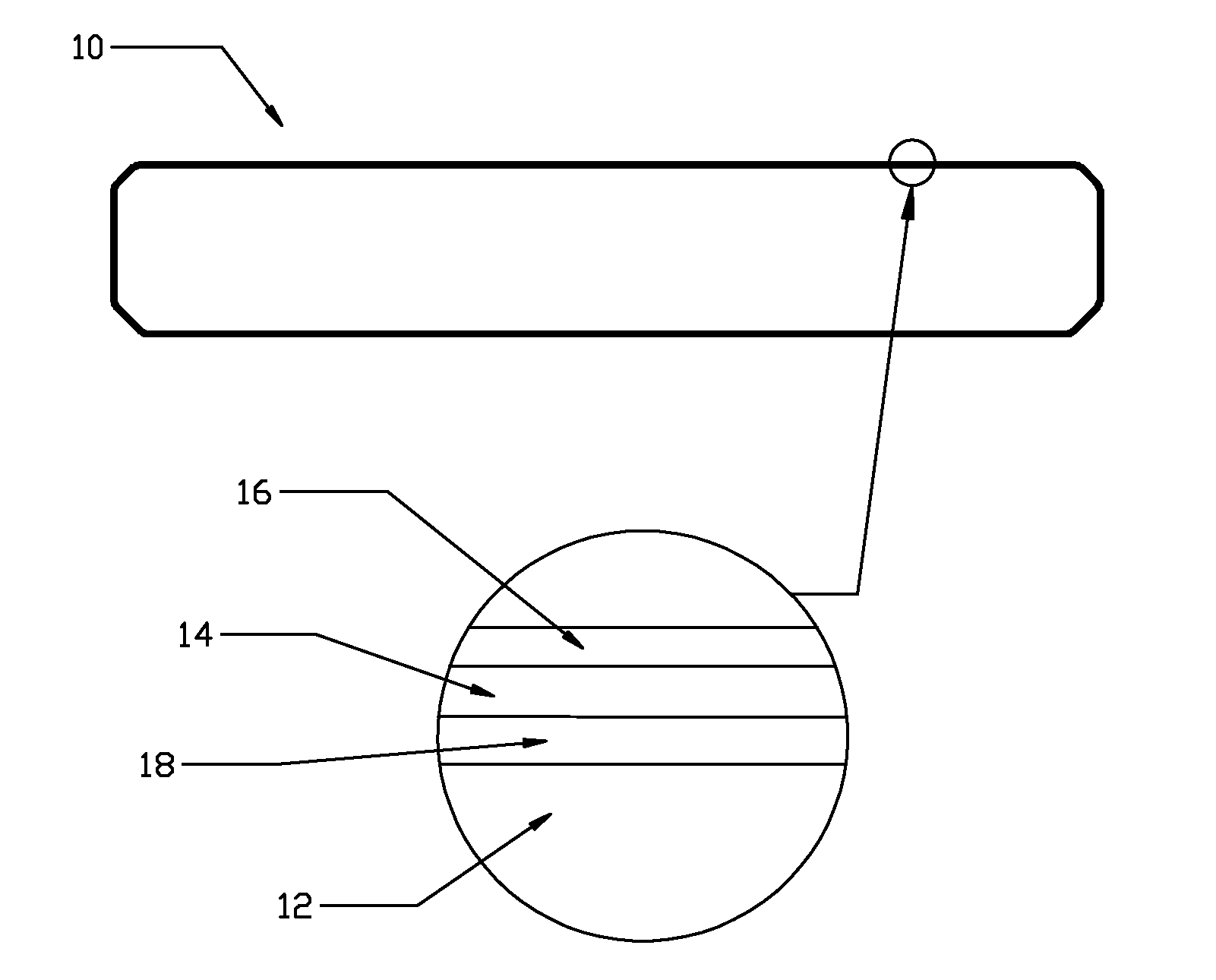 Composite component having a multilayer cap